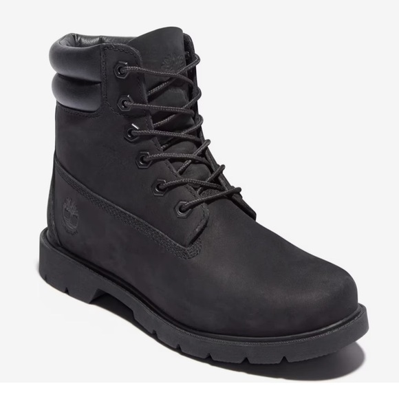 🆕 Timberland Linden Woods Women's 6" Waterproof Black Suede Boots Size 7.5 - Picture 1 of 9